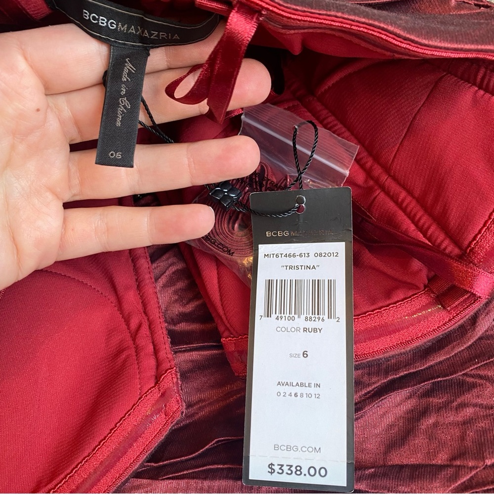 BCBGMAXAZARIA Tristina Strapless Cocktail Dress 6 NWT - Picture 9 of 15
